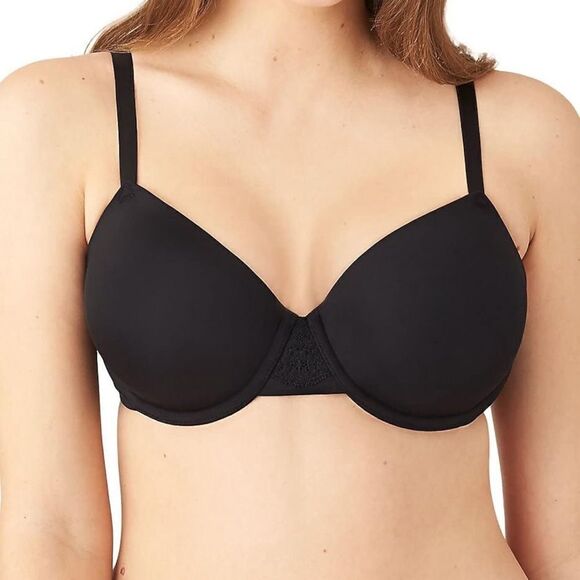Wacoal Lace Impression Contour Bra 853357 Black 32D NWT - Picture 1 of 8
